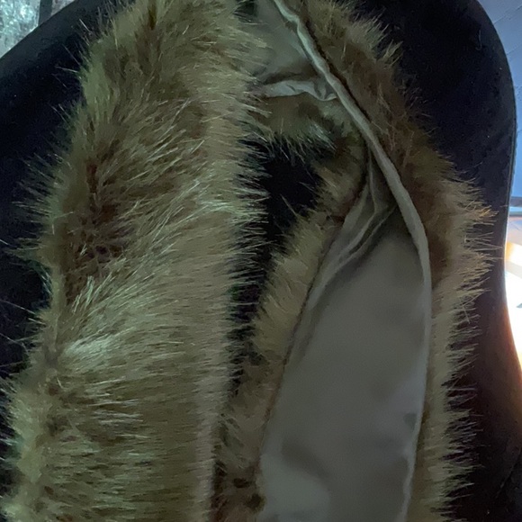 cliché brand jacket olive green 641391BC faux fur collar removable - Picture 9 of 11